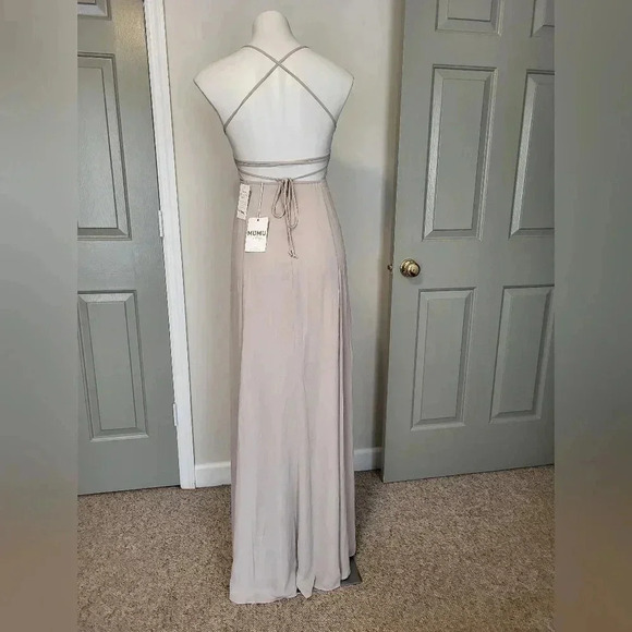 Show Me Your Mumu Godshaw Goddess Gown in Blush Dancing Queen Shine(XXS)NWT - Picture 6 of 12